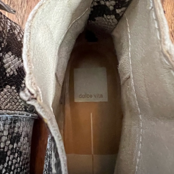 Dolce Vita Tavin Snakeskin Booties, 7.5 - Picture 4 of 7